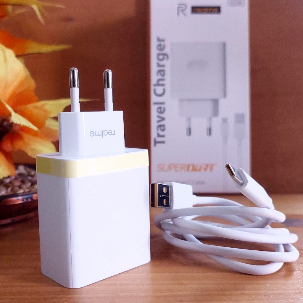 Casan Realme 33 Watt / Chargeran HP Realme 33 Watt. [FAST CHARGING AKTIF] VCB3HEAEH