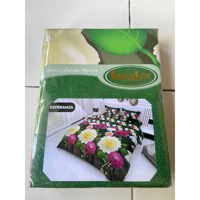 preloved sprei endlesslove Queen size 160x200 segel