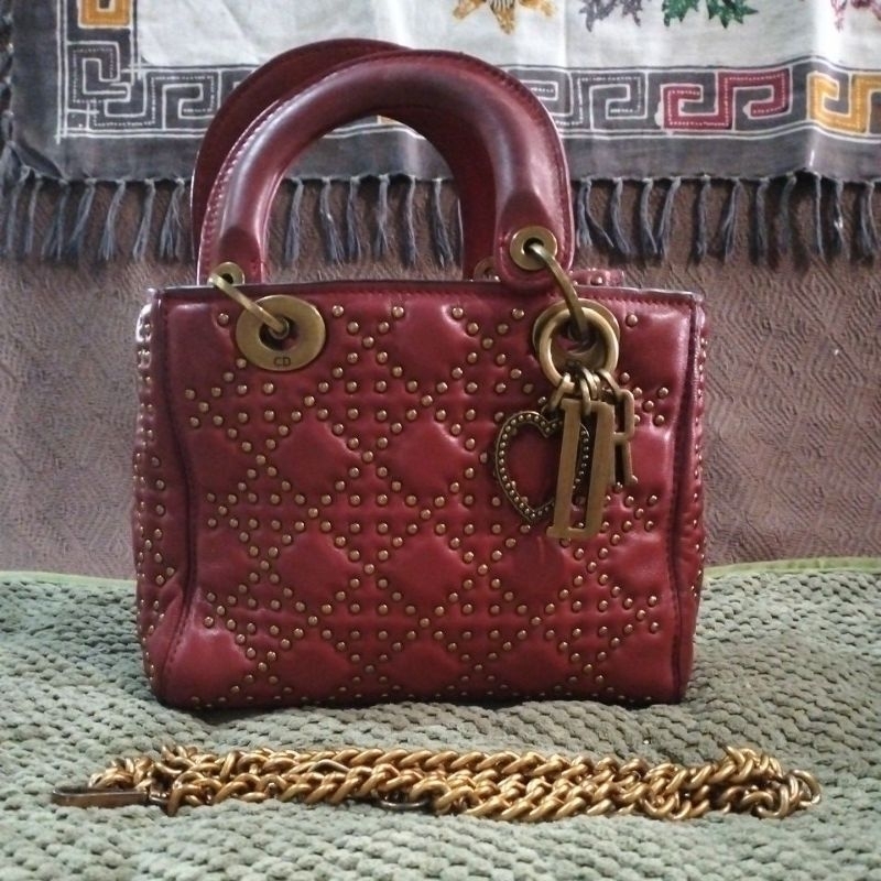 tas lady Dior kulit asli preloved