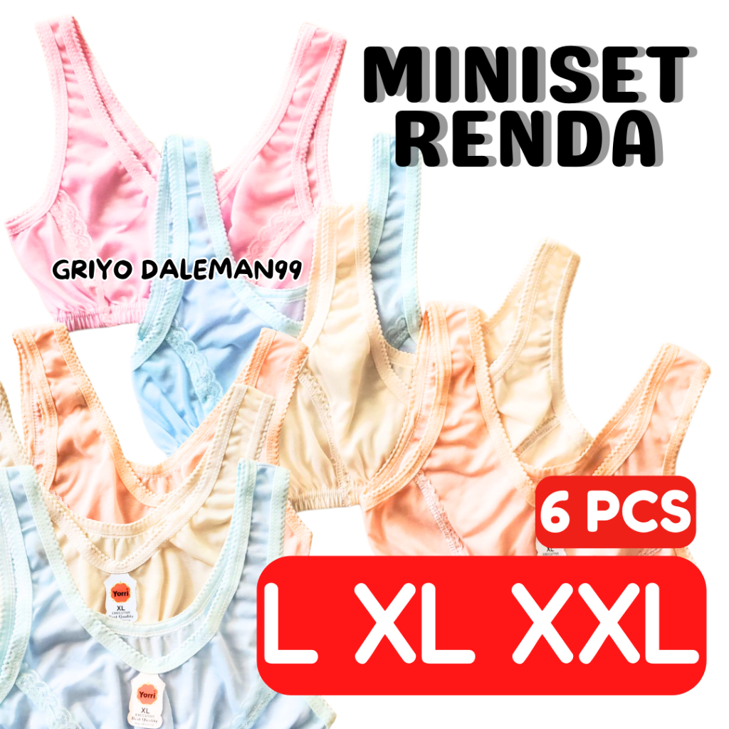 GROSIR 6 PCS MINISET REMAJA MURAH// MINISET RENDA SD/SMP/SMA SISE XL XXL GRIYO DALEMAN99