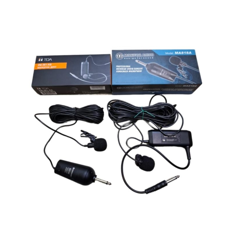 TOA MONITOR AUDIO MICROPHONE JEPIT MICROPHONE CONDENSER ZM-361AS MA-818A