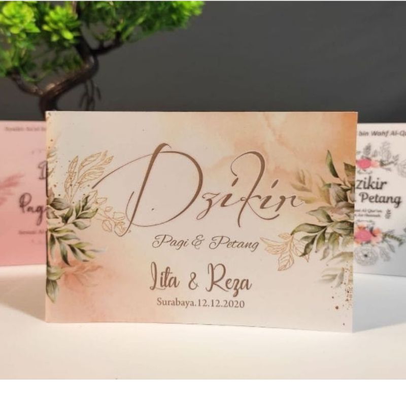 dzikir pagi petang mini book custom souvenir