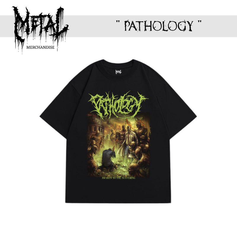 kaos pathology t-shirt band metal luar negeri original