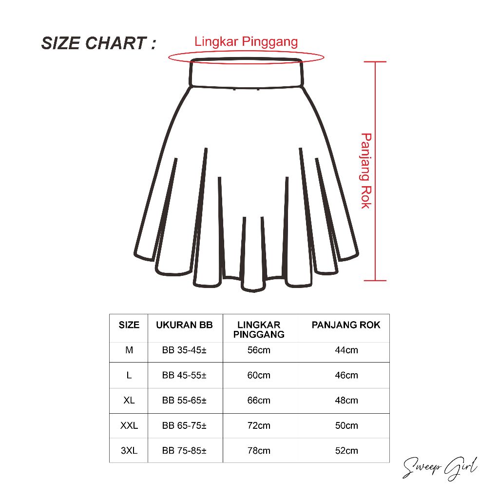 RB Skirt Rok Pendek Mini Polos List Putih Wanita Olahraga Jogging Korea Style