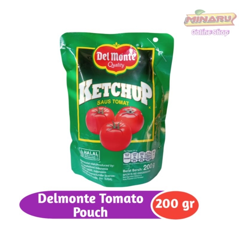 

Delmonte Tomato 200gr, Saus Tomat 200gr Delmonte