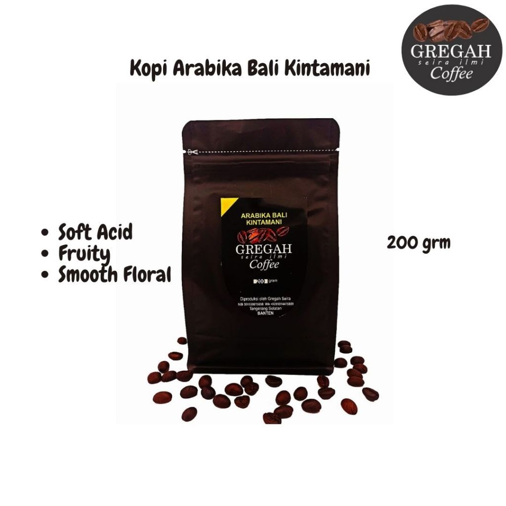 

Gregah Coffee Kopi Bali Kintamani Arabika 200 Gram