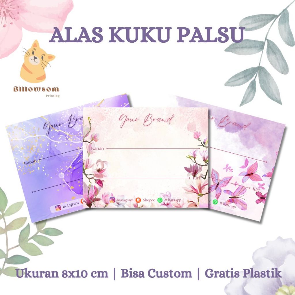 

ALAS KUKU PALSU | KERTAS ALAS KUKU PRESS ON NAILS | ALAS KUKU BISA CUSTOM GRATIS PLASTIK