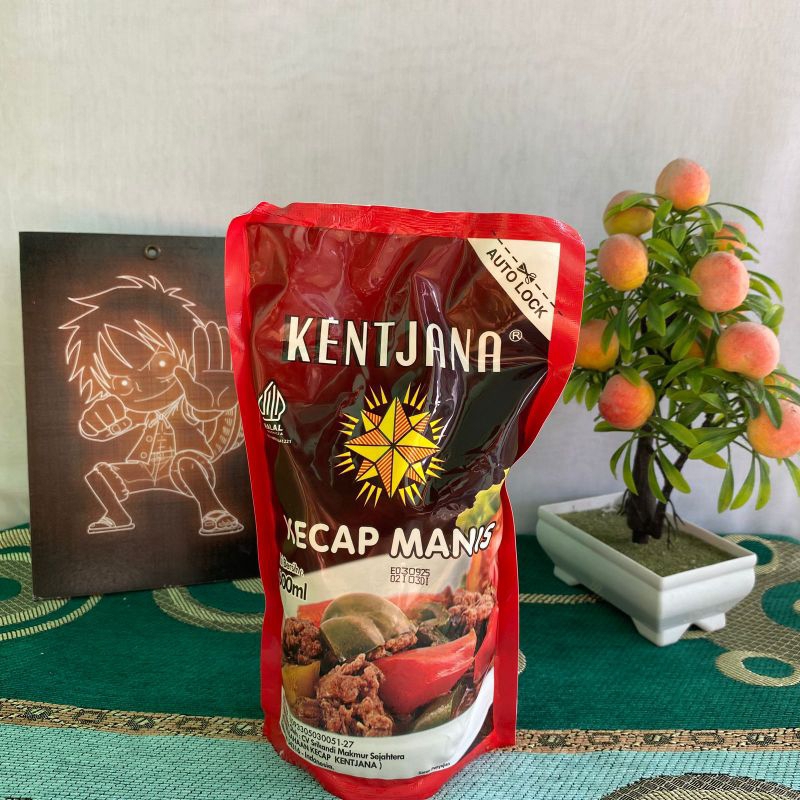 

kecap manis /gula merah /kecap kentjana standing poch 600 ml