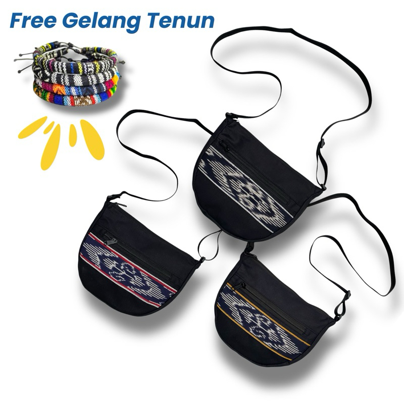 SLINGBAG TENUN PREMIUM TERMURAH / SLINGBAG ETNIK PREMIUM / SLINGBAG TENUN PREMIUM / TAS SELEMPANG ET