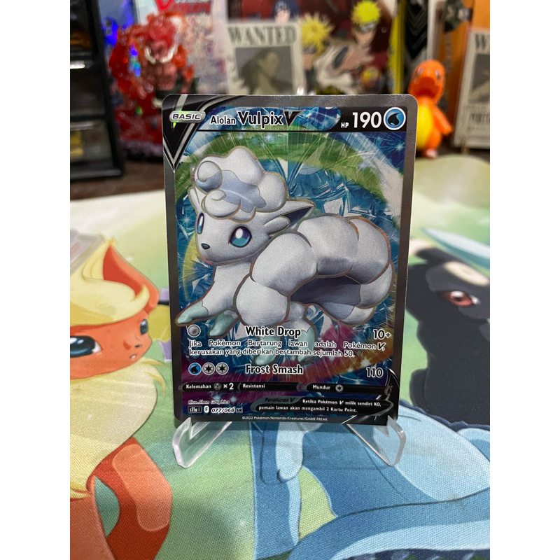 Alolan Vulpix V SR 077/068, Pokemon TCG Indonesia