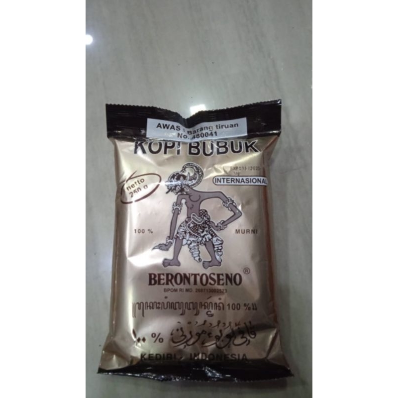 

Kopi Hitam Bubuk BRONTOSENO Kemasan 100gr dan 250gr