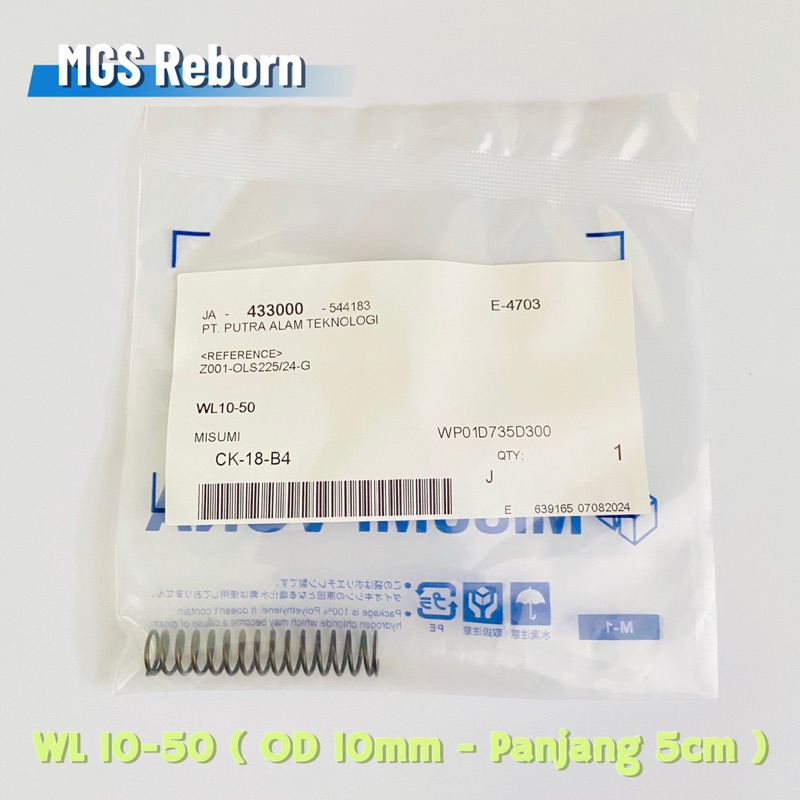 Per misumi bulat WL 10-50 Od 10mm - Panjang 5cm Per misumi valve original