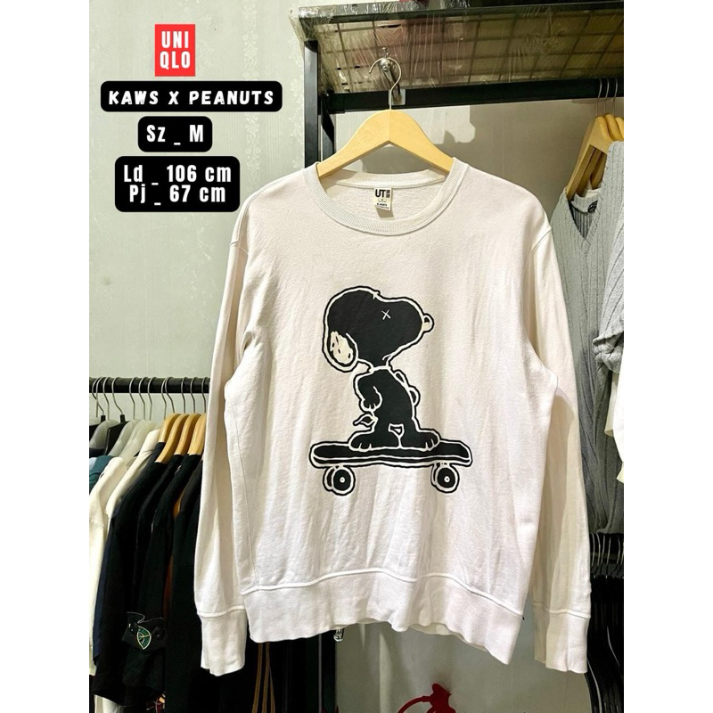 CREWNECK UNIQLO KAWS X PEANUTS