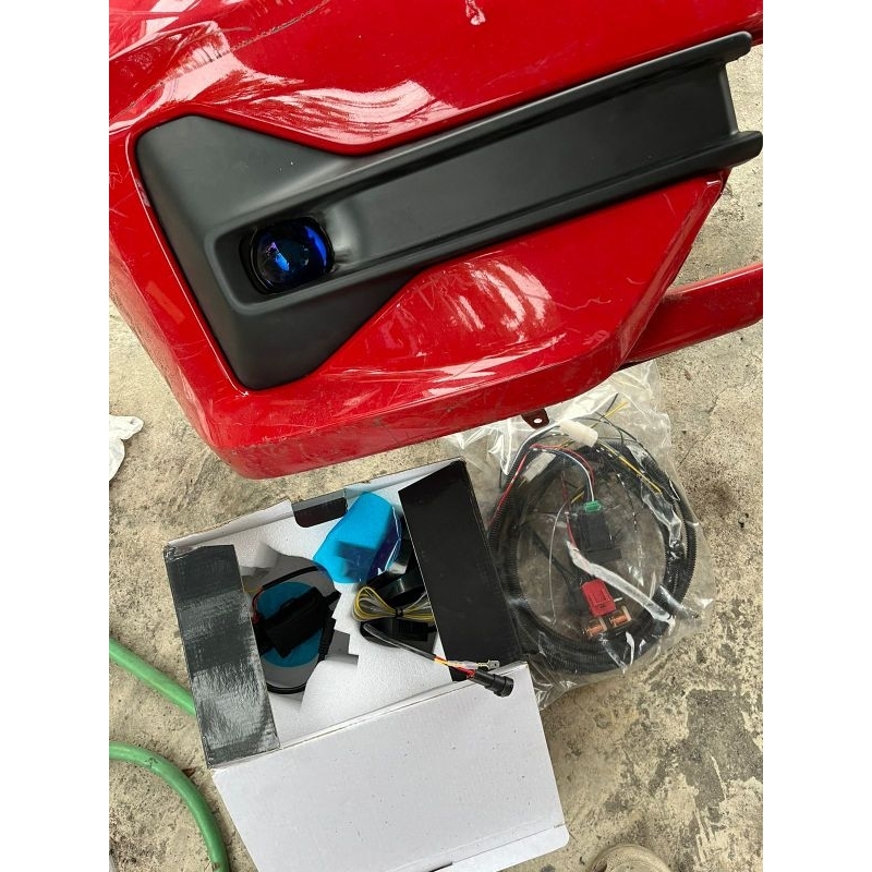 Paket foglamp brio biled cover foglamp original lampu kabut honda 2023 2024 kabel set relay projie p