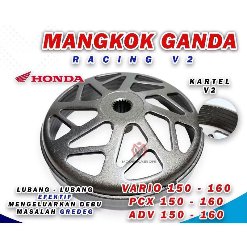 mangkok ganda vario 125 - 150 Racing Kartel halus