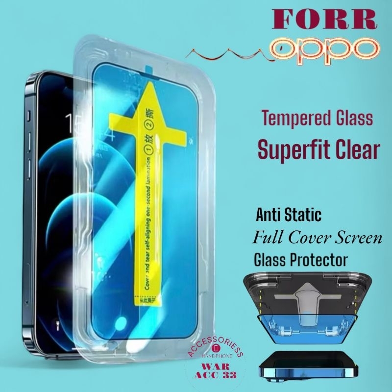 Tempered glass superfit Clear Anti gores Oppo A12 Oppo A15 A15s Oppo A16 A16e A16k Opoo A17 A17k Opp