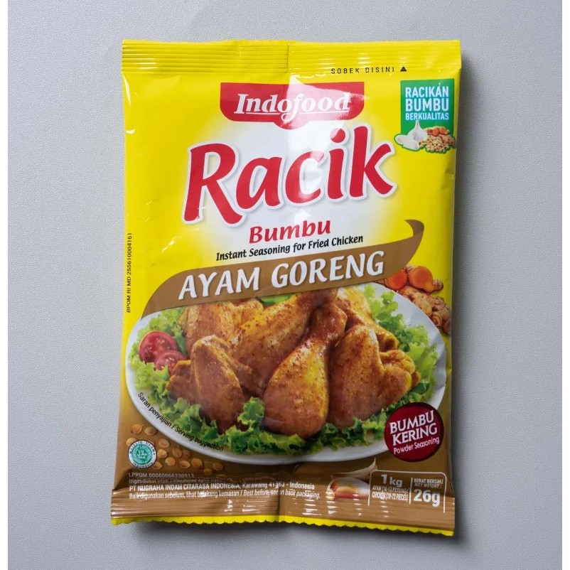 

Indofood Racik Bumbu Ayam Goreng 26gr 5 Sachet
