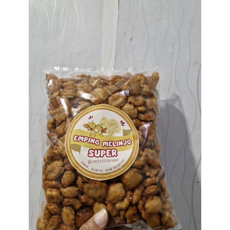 

Emping Melinjo Gepuk manis 500gr sudah matang siap makan