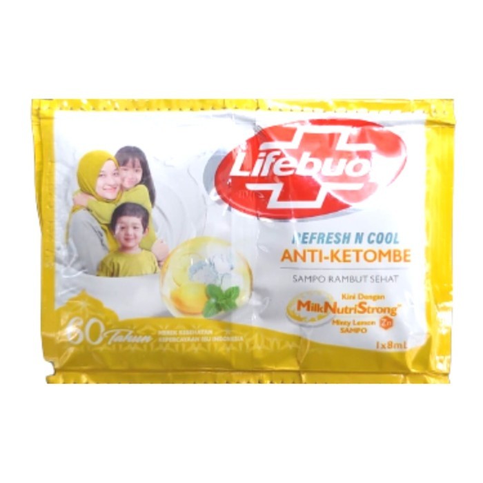 Shampoo Lifebuoy Lemon Anti Ketombe Refresh & Cool 8 ml