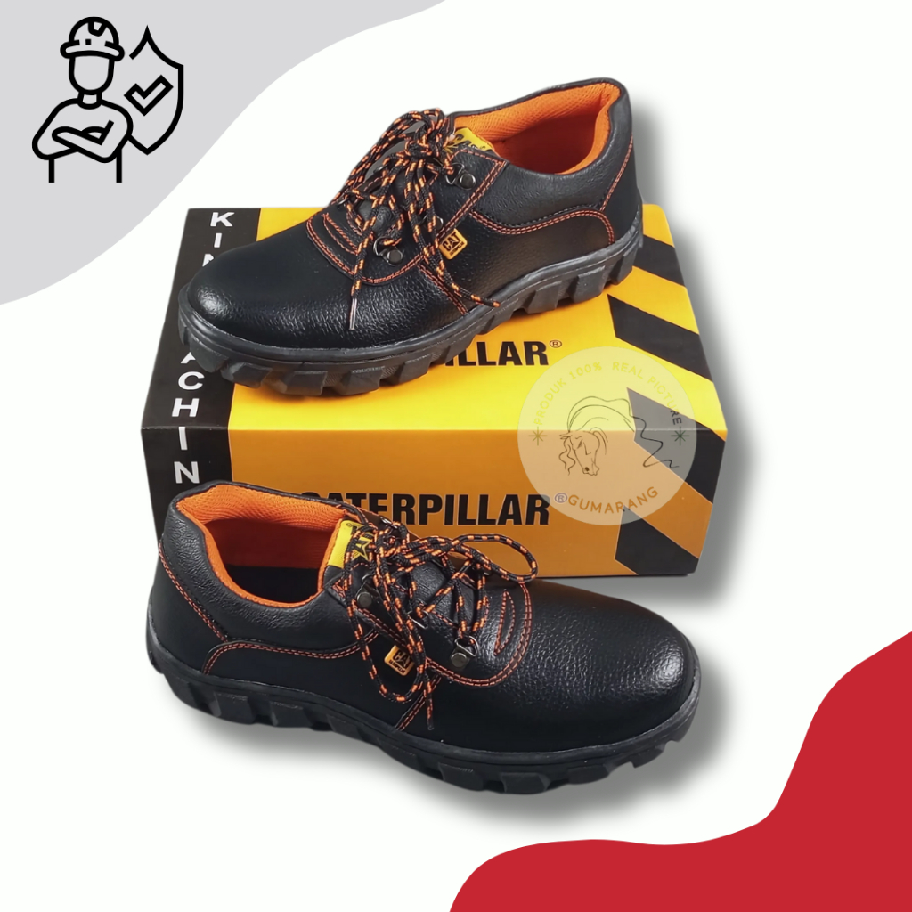 DISKON SEPATU SAFETY CATERPILLAR SEPATU CAT UJUNG BESI PRIA WANITA SIZE 36-45 ANTI SLIP SEPATU SEPTI
