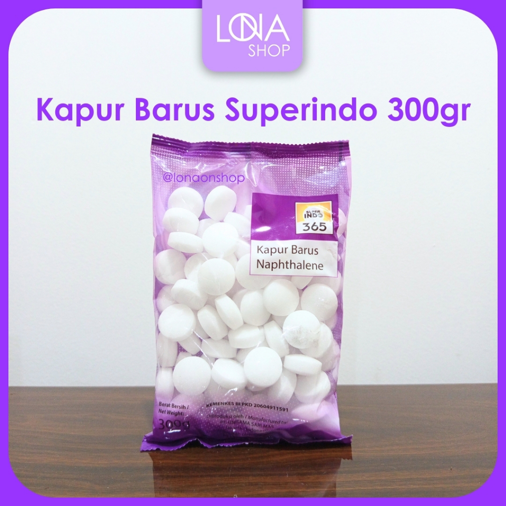 Kapur Barus Naphthalene 300 gr / Kamper putih