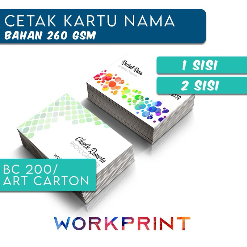 

Cetak Kartu Nama Bahan ART Carton / BC Premium