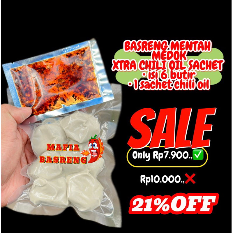

(5Bungkus) Paket Hemat Basreng Mentah Plus Chili Oil By @MAFIA_BASRENG