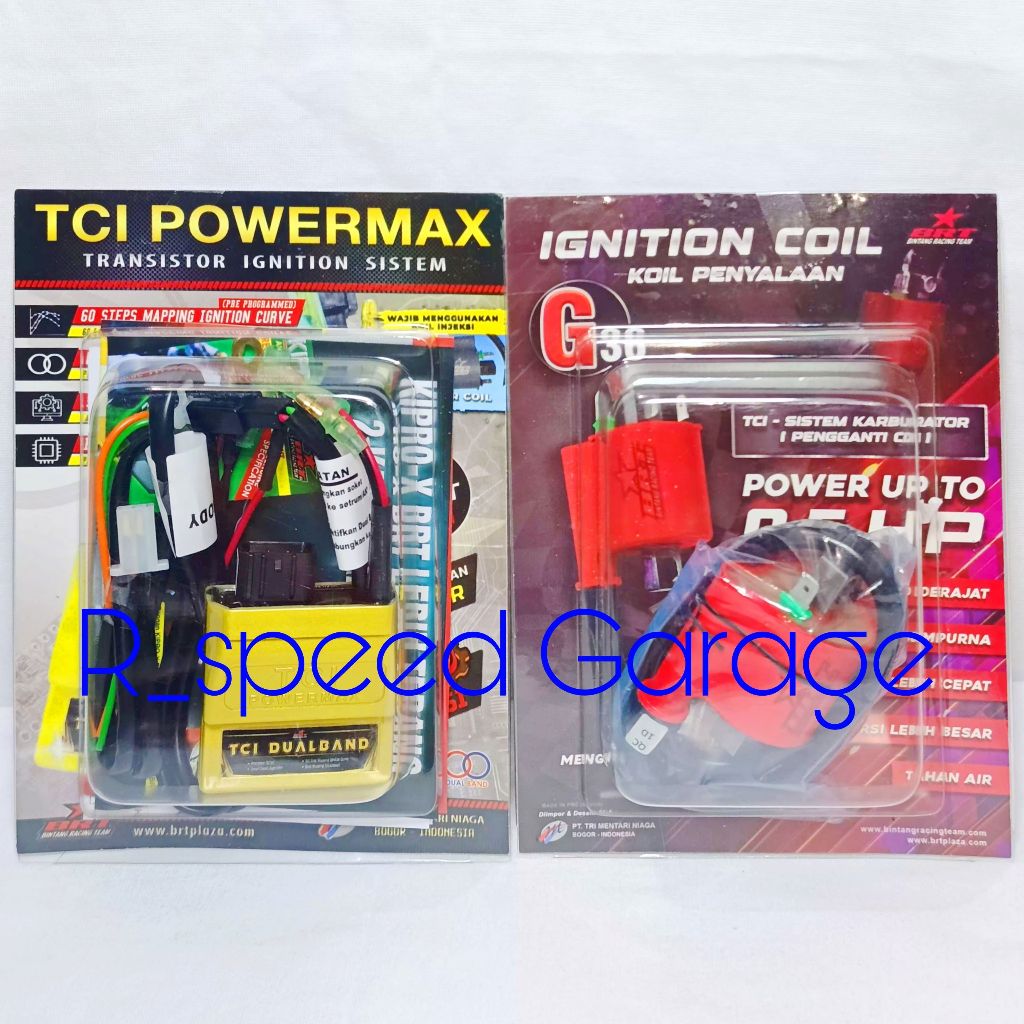 CDI TCI + KOIL G36 BRT POWERMAX DUALBAND SATRIA FU 150 NEW AHO FACELIFT 2013 2015 KARBU 5 KABEL