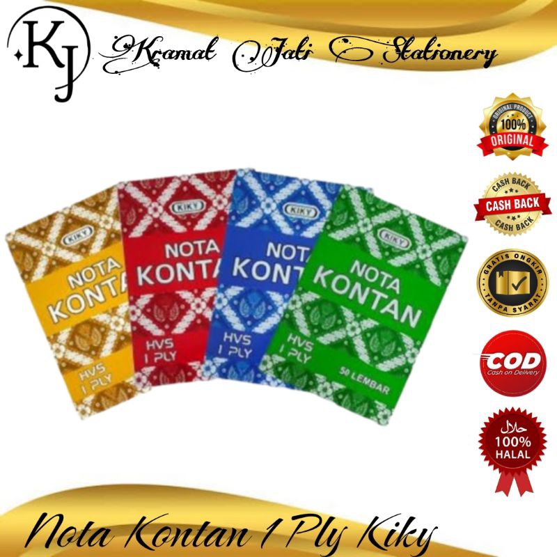 

Buku Nota Kontan Kiky 1 Ply Isi 10 Buku (1 Pack)