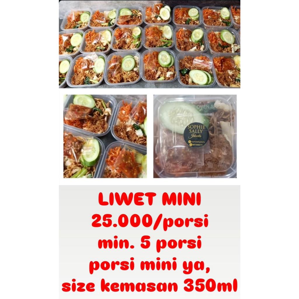 

Liwet Mini Porsian - Min 5 porsi - Ready Setiap Hari