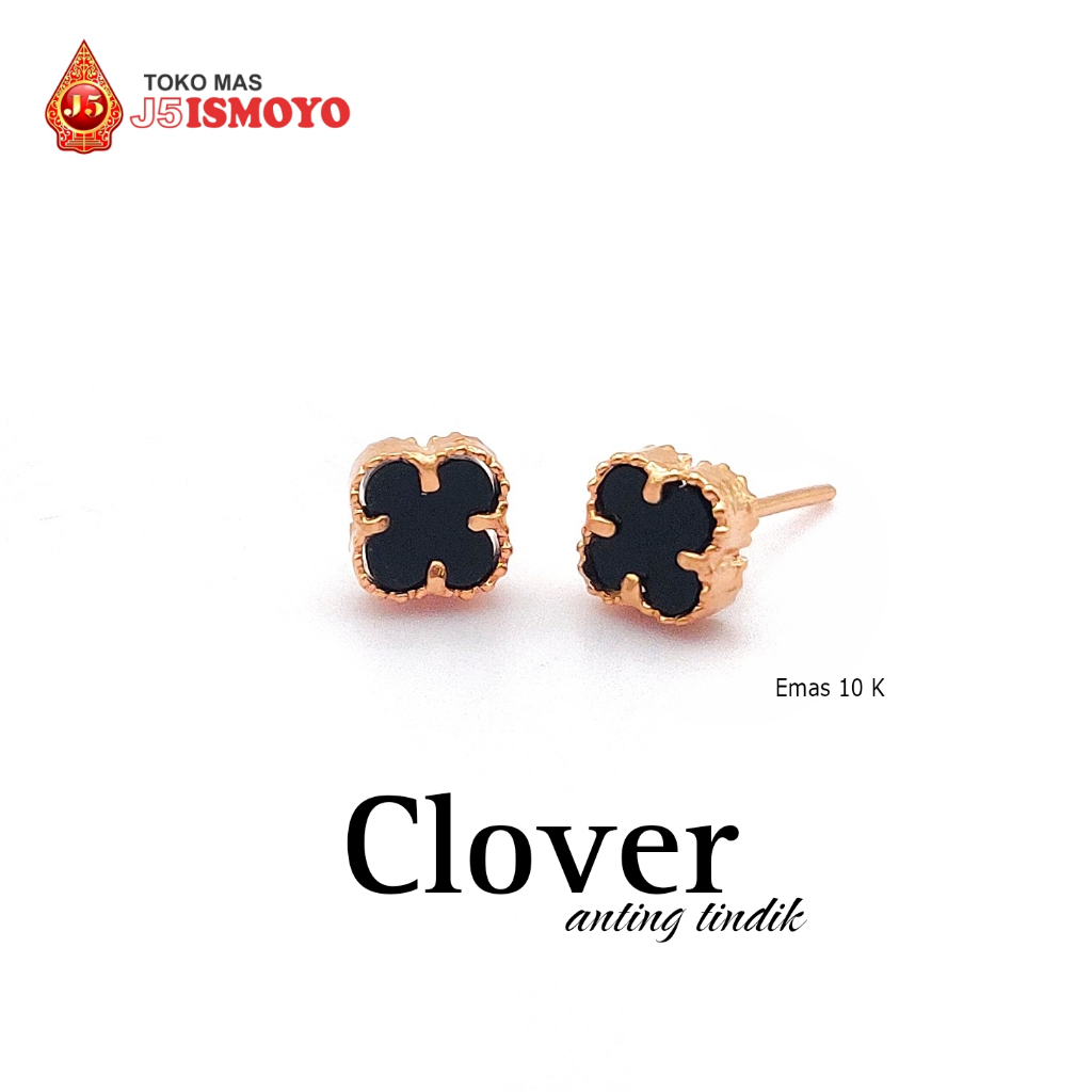 Anting Emas Tindik Clover TM J5 Ismoyo