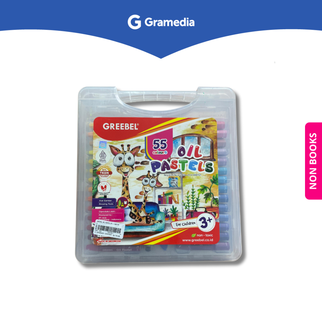 

Gramedia Depok - GREEBEL Crayon Krayon Kids 55 Warna / Kids Oil Pastel 55