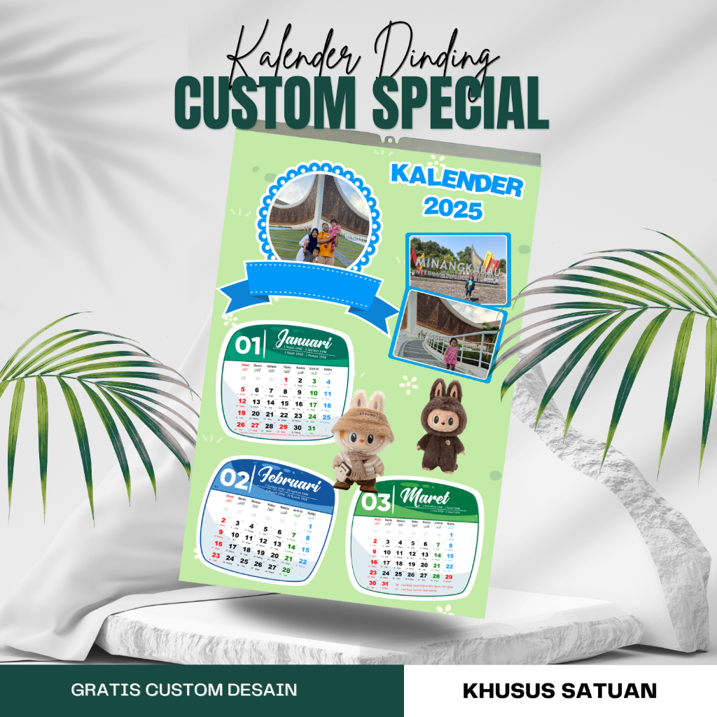 

Cetak Kalender Custom Foto Mantap Free Custom Desain | Kalender Isi 4 Lembar Klem | BISA SATUAN!