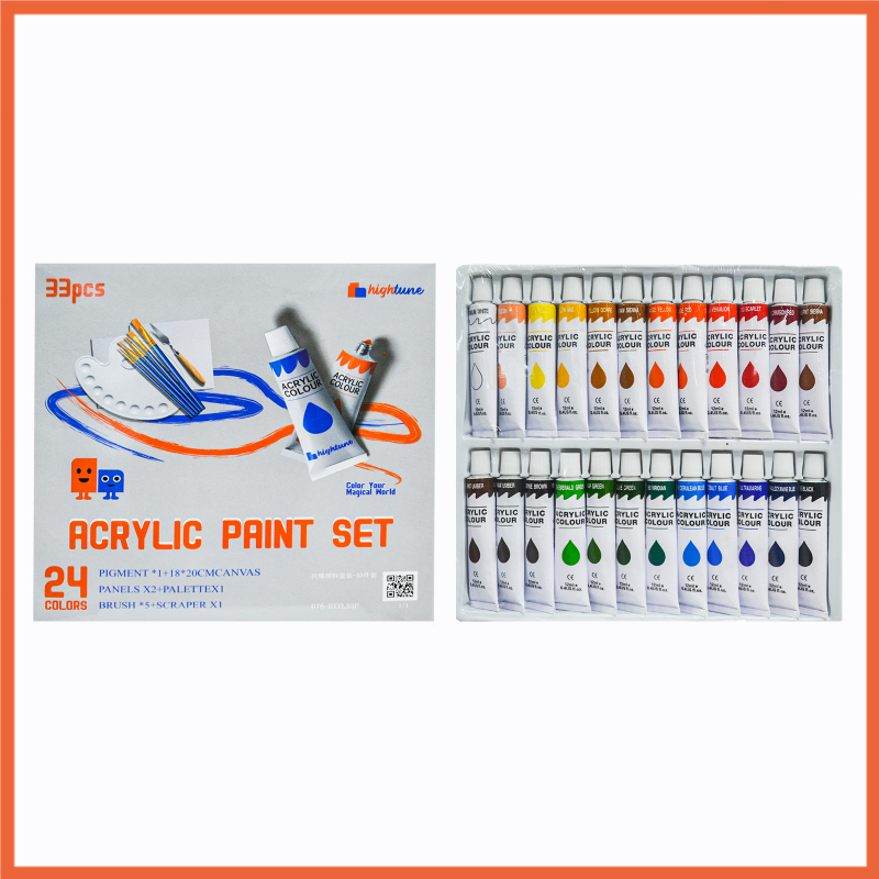 

RB Hightune Cat Akrilik Set 12/24 Warna Acrylic Paint Color Set Painting Lukis Kanvas