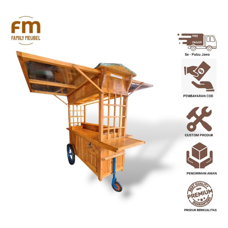 Gerobak Dimsum Bakpao , Gerobak Sushi ,Gerobak Kekinian, Gerobak Dimsum Sushi