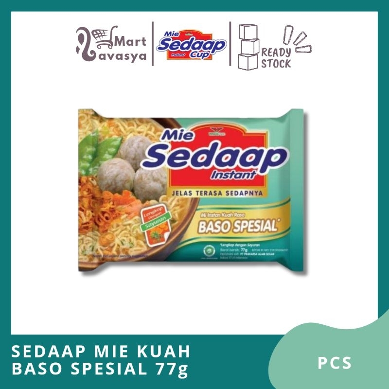 

SEDAAP MIE KUAH BASO SPESIAL 77g - 1 PCS - KOTA BANDUNG - LAVASYA MART