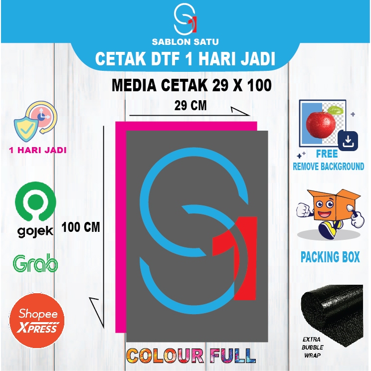 

Print DTF meteran siap press