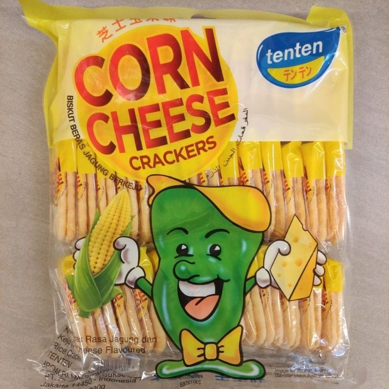 

TENTEN CORN CHEESE CRACKERS BISKUIT BERAS JAGUNG BERKEJU 230gr