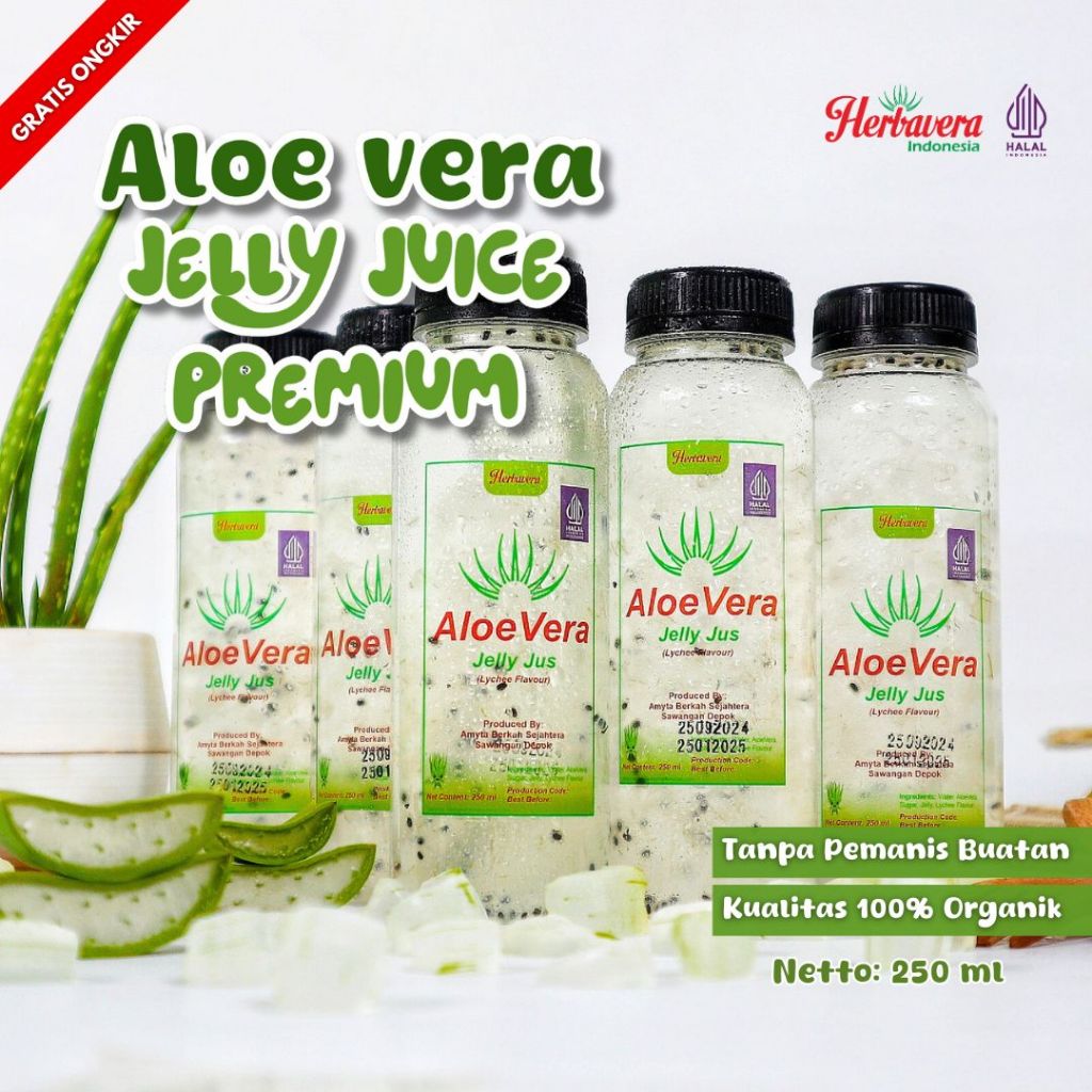 

Herbavera Aloe Vera Jelly Jus / Lidah Buaya Premium