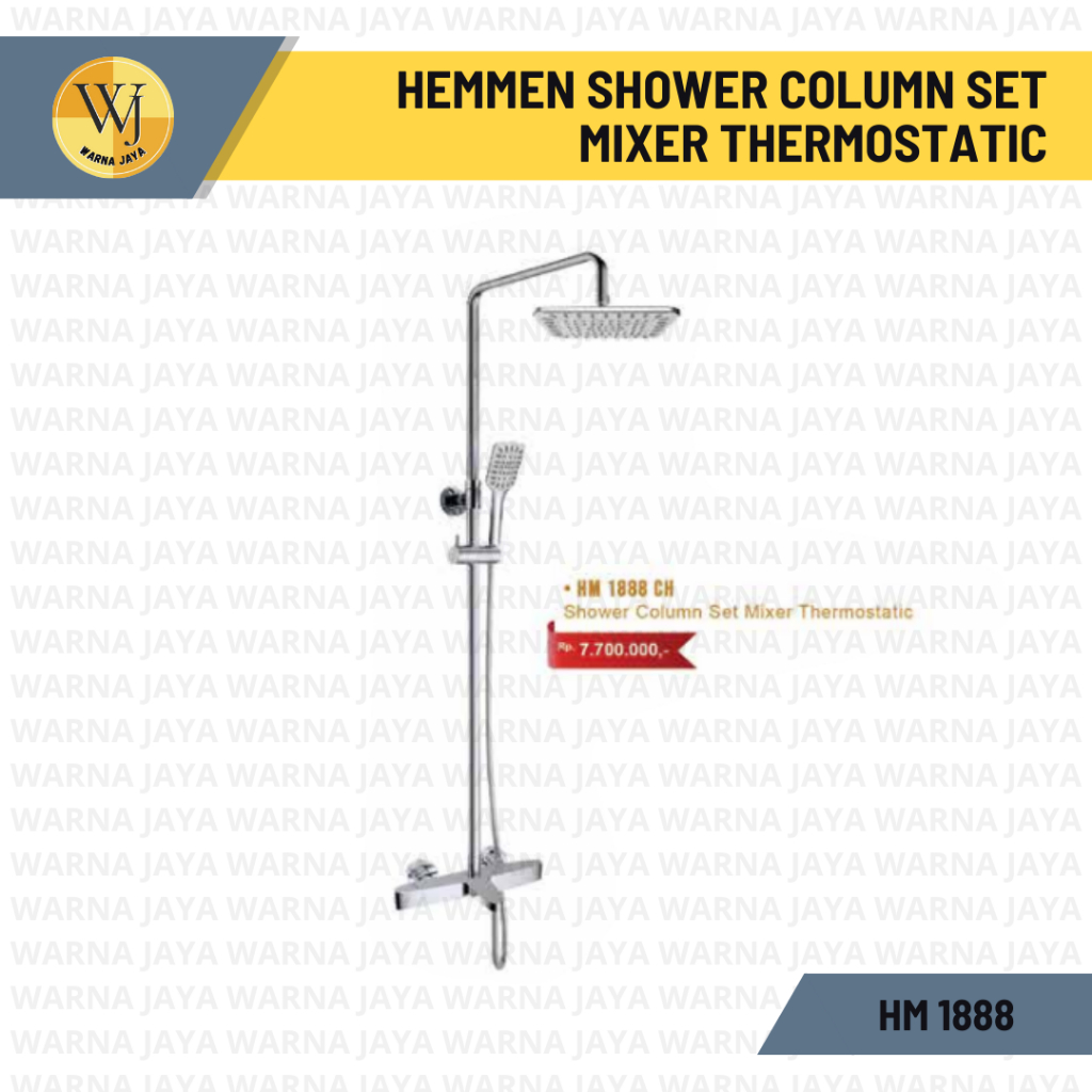 Rain Shower Hemmen / HM 1888 HEMMEN SHOWER COLUMN SET MIXER THERMOSTATIC