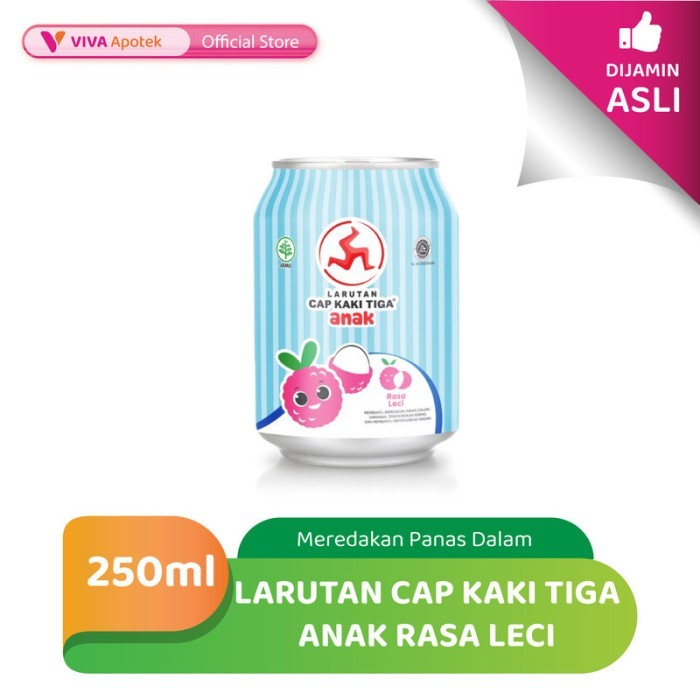 

Larutan Cap Kaki Tiga Anak Rasa Leci Meredakan Panas Dalam (250 ml)