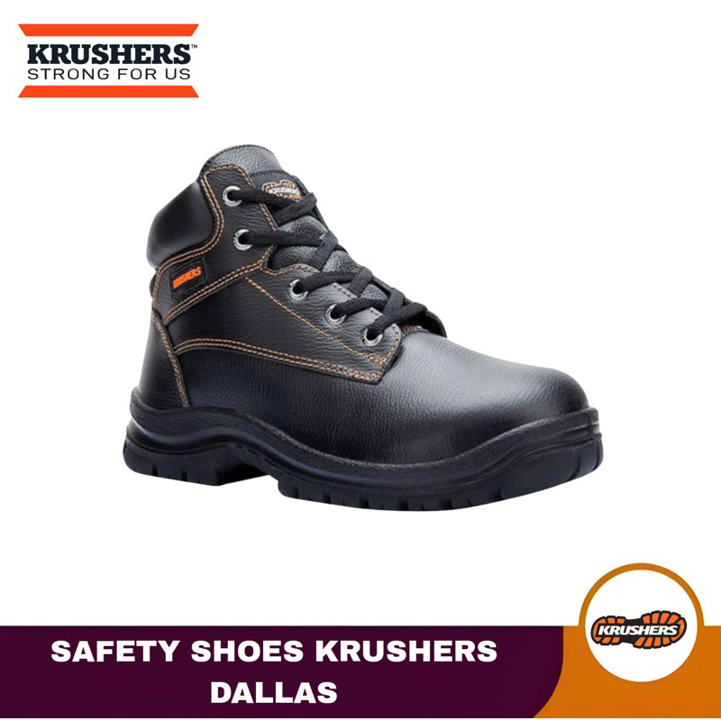Sepatu Safety Krushers Dallas Hitam Original Safety Shoes