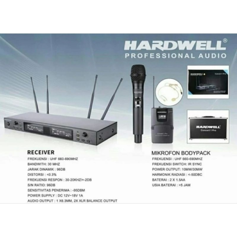 MIC WIRELESS HARDWELL CONCERT-1 PRO ( PJH )