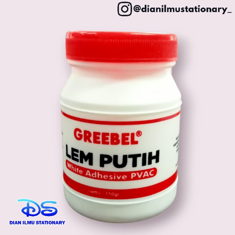 

lem putih / white glue 150 gram greebel