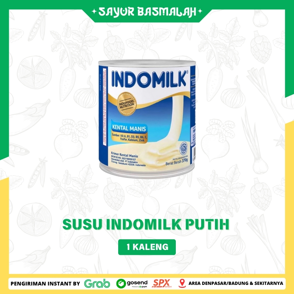 

Susu Indomilk Putih 1 Kaleng - Sayur Basmalah