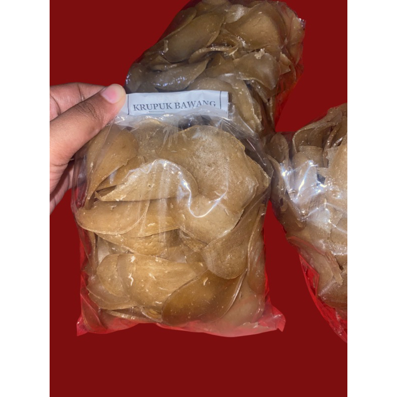 

KERUPUK BAWANG SUPER ISTIMEWA/KERUPUK BAWANG MENTAH SIAP GORENG