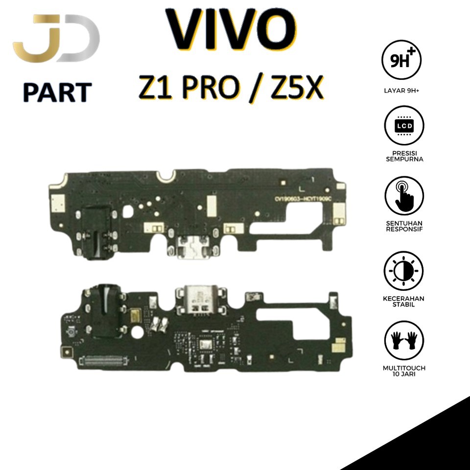 FLEXIBEL VIVO Z5X / Z1 PRO + CONNECTOR CHARGER + CONNECTOR HANDSFREE + MIC ORI+IC