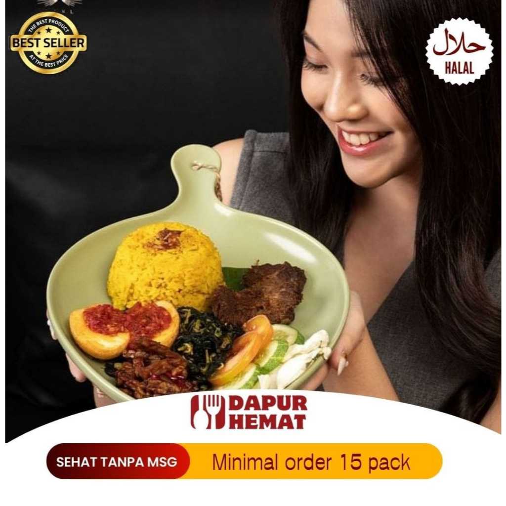 

Dapur Hemat - [SIAP SAJI] Empal Daging Nasi Kuning Paling Enak Lezat/Higenis/Populer Untuk Acara