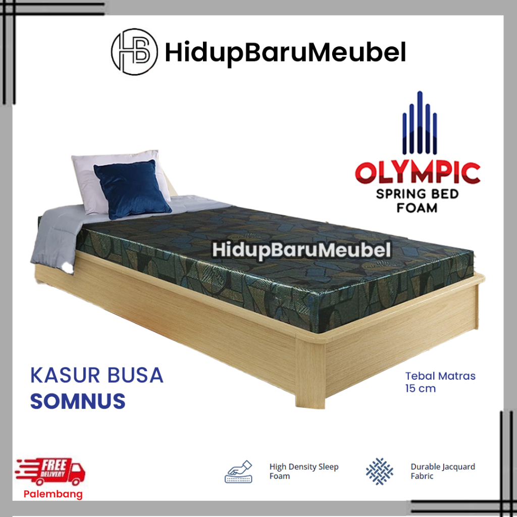 Kasur Busa Olympic Somnus / Kasur Tebal 15 - 18cm Empuk / Pre Order Busa Olympic Padat