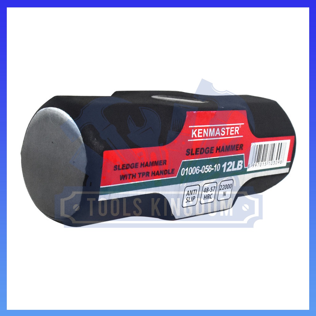 Palu Batu Gagang Fiber KENMASTER 12 lbs / 6 kg - KENMASTER Palu Batu Gagang Fiber/Karet - Palu Bodem